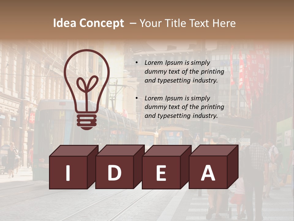 Helsinki Streetcar Finland PowerPoint Template