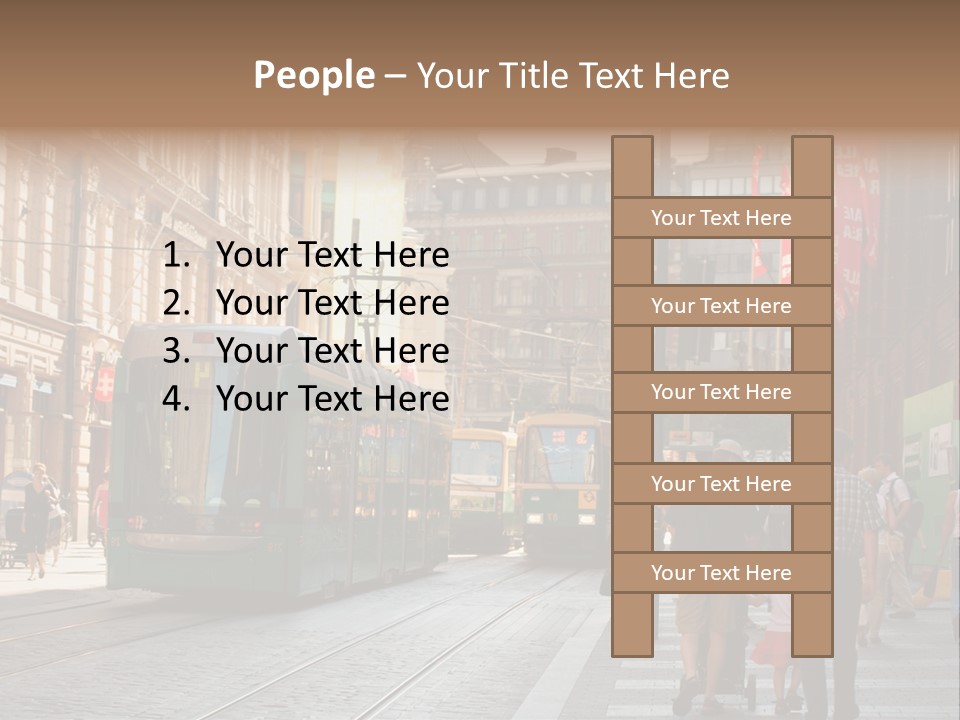 Helsinki Streetcar Finland PowerPoint Template