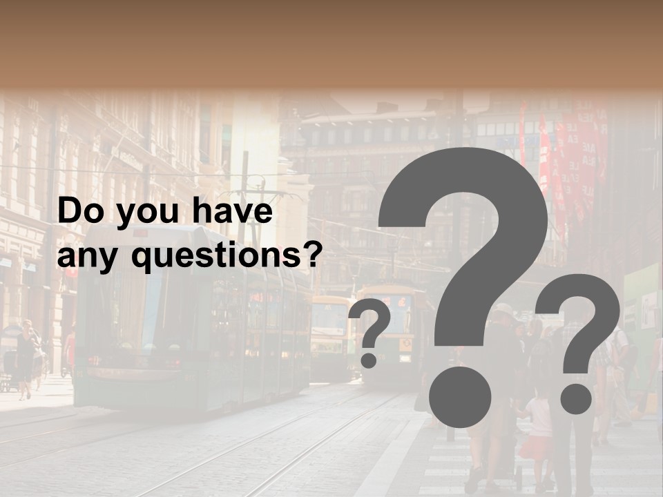 Helsinki Streetcar Finland PowerPoint Template