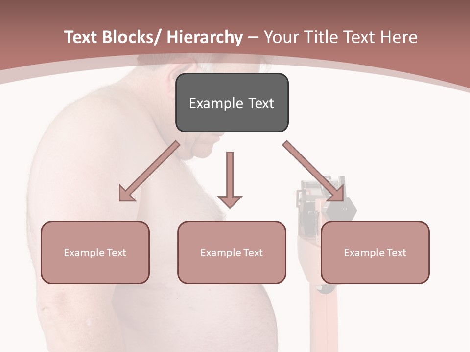 A Man With A Large Belly Standing Next To A Pink Object PowerPoint Template