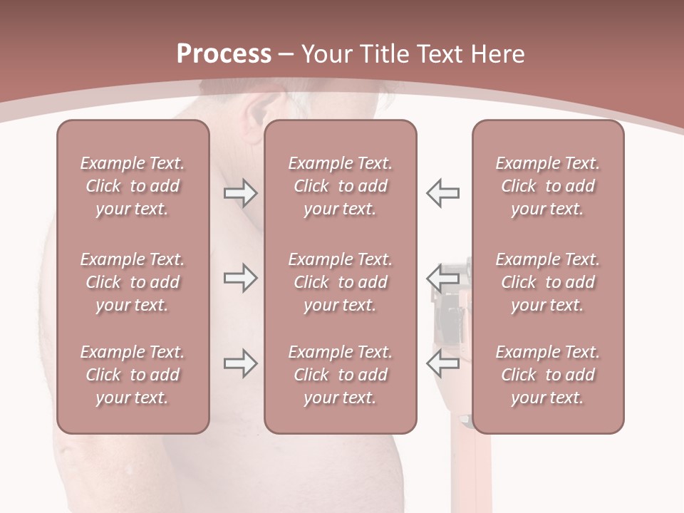 A Man With A Large Belly Standing Next To A Pink Object PowerPoint Template