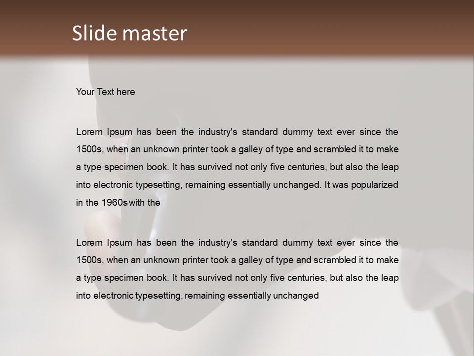 Black Police Gunman PowerPoint Template