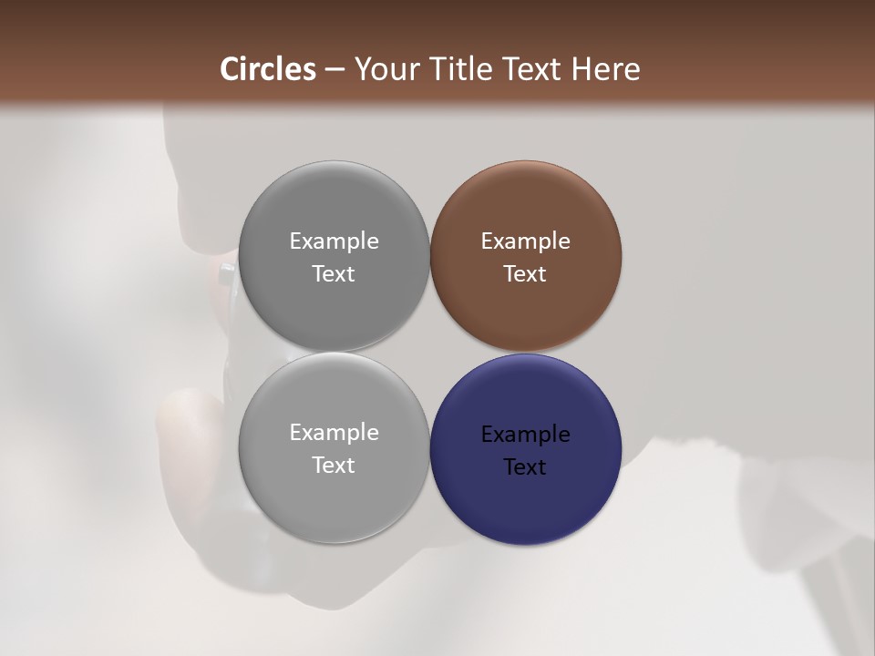 Black Police Gunman PowerPoint Template