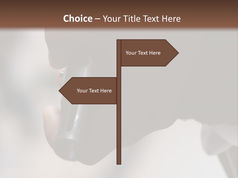 Black Police Gunman PowerPoint Template