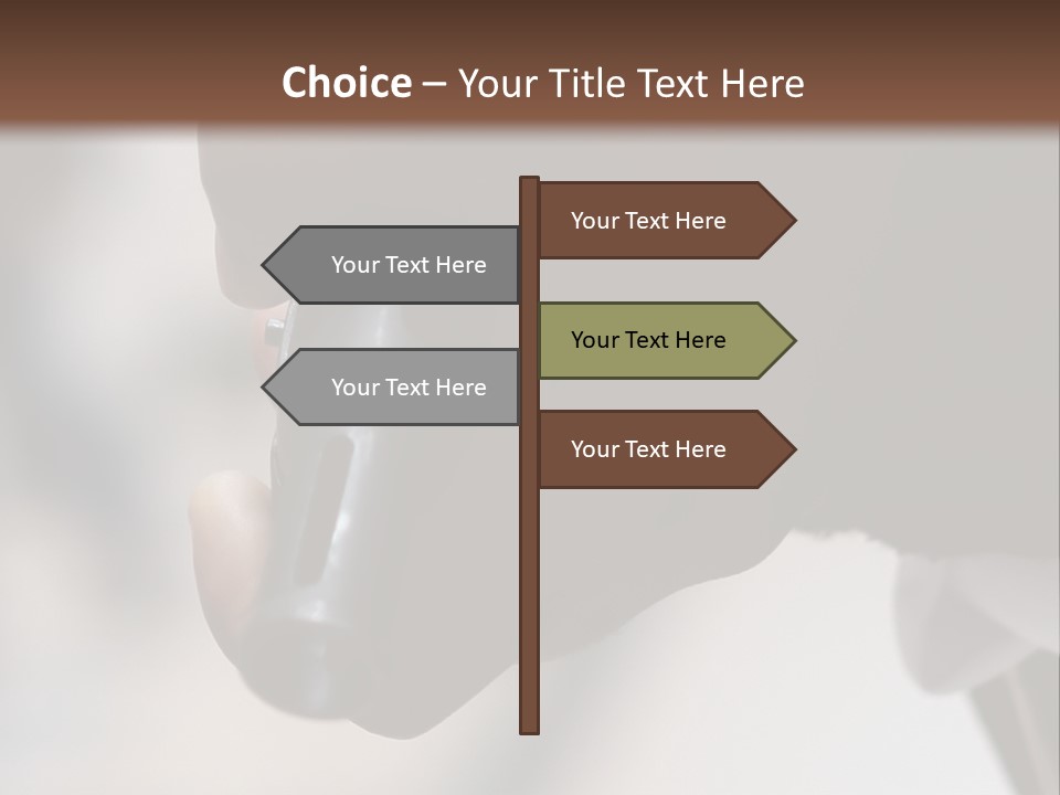 Black Police Gunman PowerPoint Template