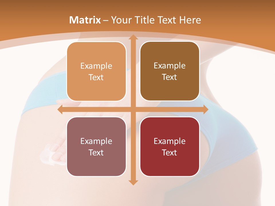 A Woman In A Blue Bikini With Her Hand On Her Hip PowerPoint Template