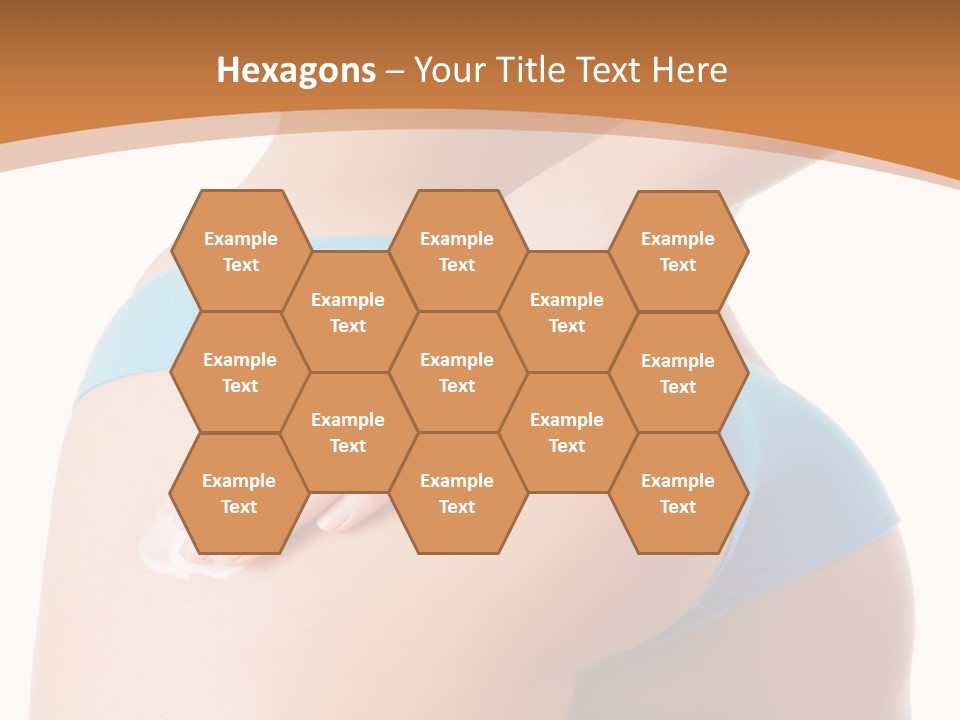 A Woman In A Blue Bikini With Her Hand On Her Hip PowerPoint Template