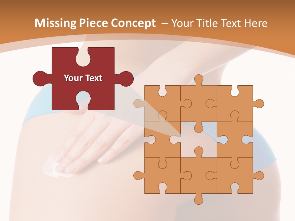 A Woman In A Blue Bikini With Her Hand On Her Hip PowerPoint Template