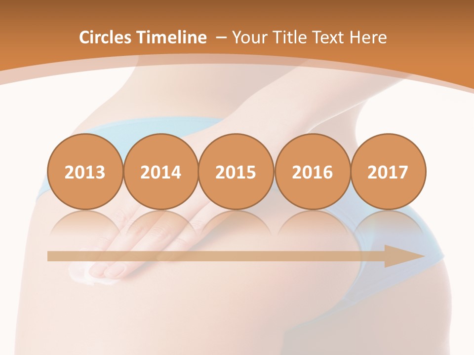 A Woman In A Blue Bikini With Her Hand On Her Hip PowerPoint Template