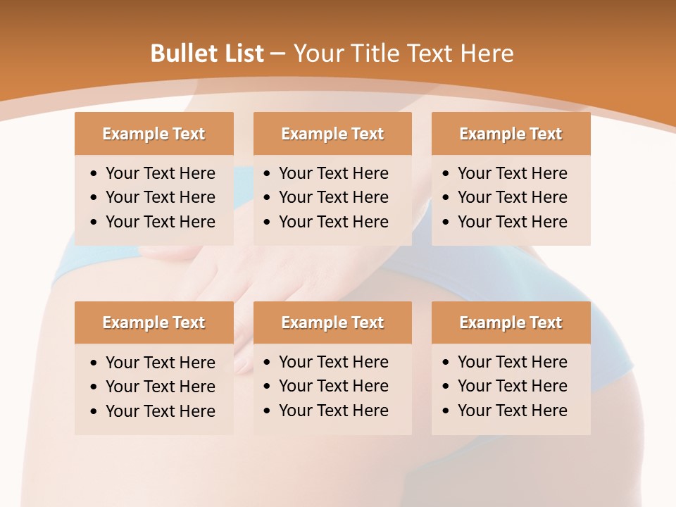 A Woman In A Blue Bikini With Her Hand On Her Hip PowerPoint Template