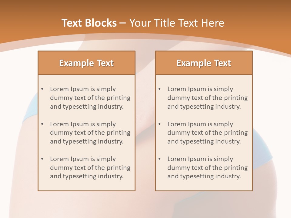 A Woman In A Blue Bikini With Her Hand On Her Hip PowerPoint Template