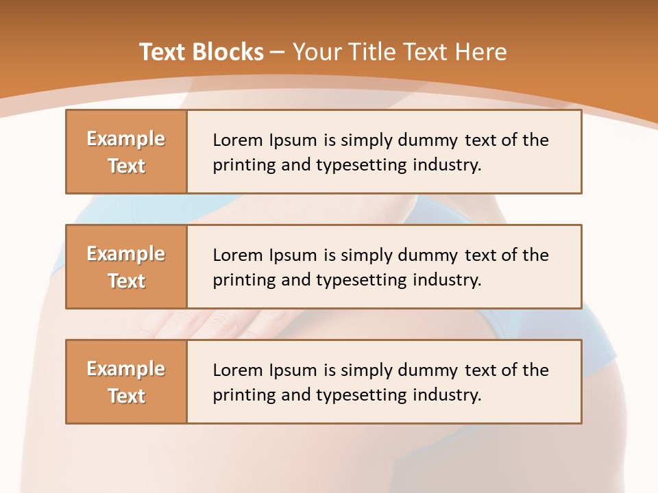 A Woman In A Blue Bikini With Her Hand On Her Hip PowerPoint Template