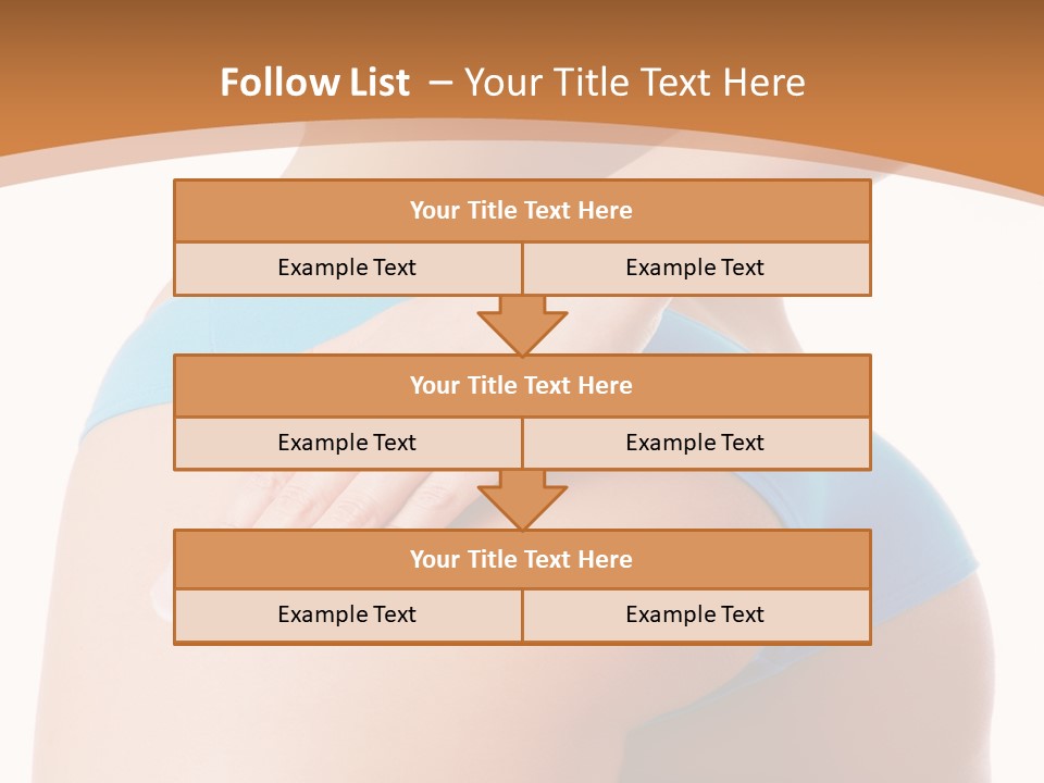 A Woman In A Blue Bikini With Her Hand On Her Hip PowerPoint Template