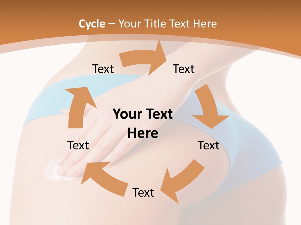 A Woman In A Blue Bikini With Her Hand On Her Hip PowerPoint Template