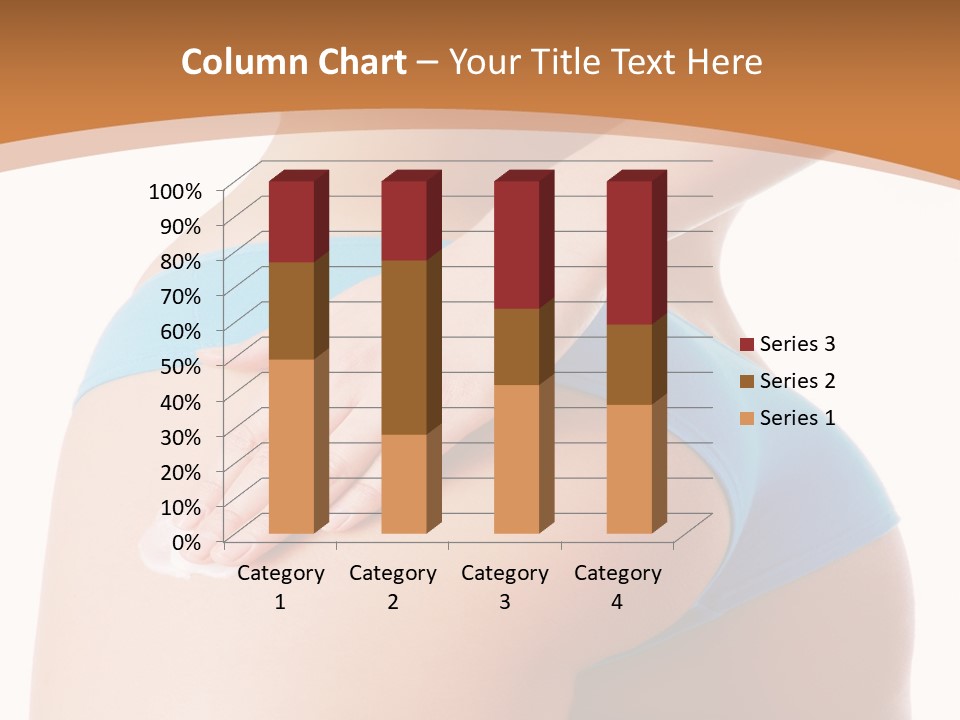 A Woman In A Blue Bikini With Her Hand On Her Hip PowerPoint Template