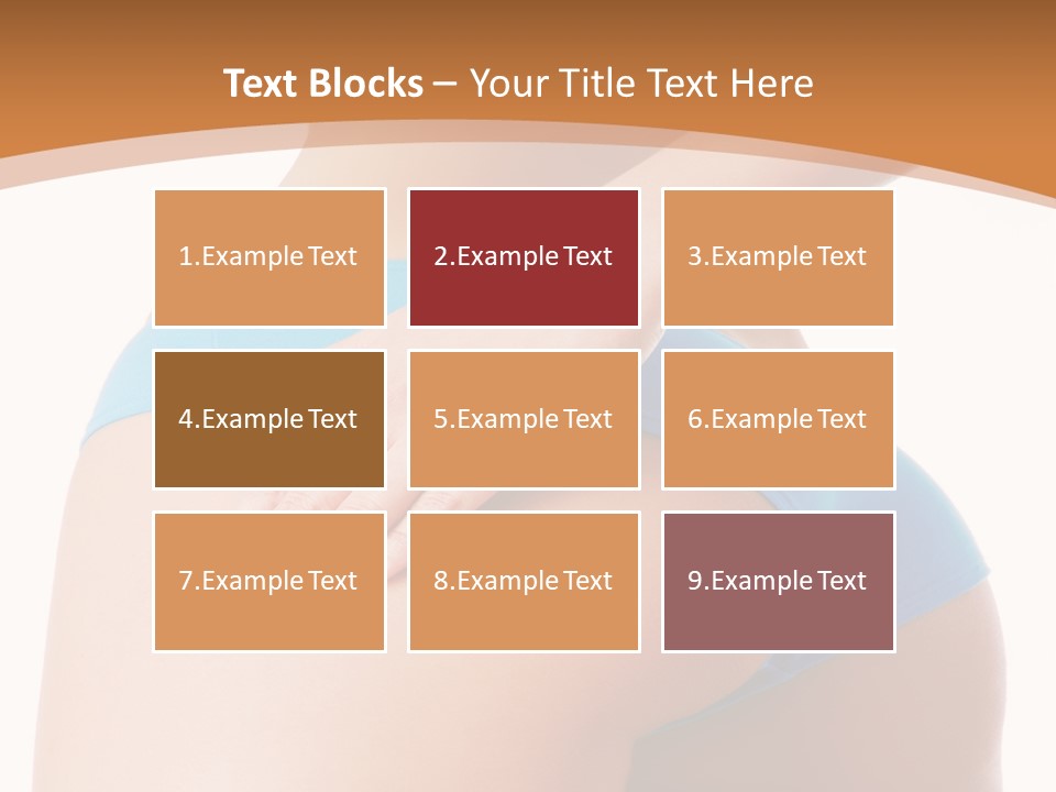 A Woman In A Blue Bikini With Her Hand On Her Hip PowerPoint Template