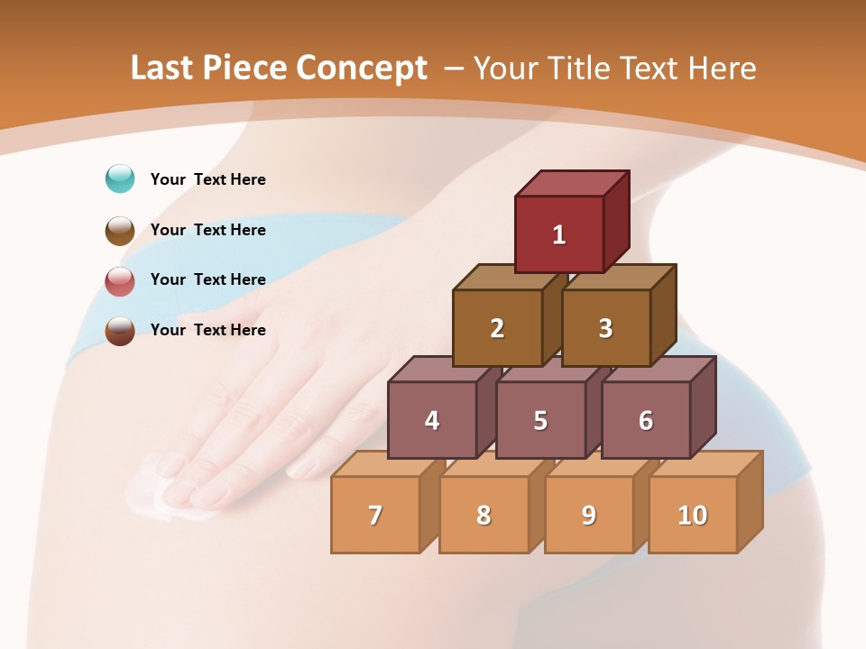 A Woman In A Blue Bikini With Her Hand On Her Hip PowerPoint Template