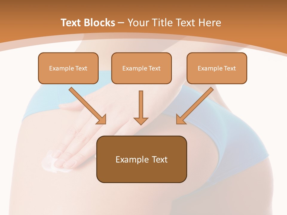 A Woman In A Blue Bikini With Her Hand On Her Hip PowerPoint Template