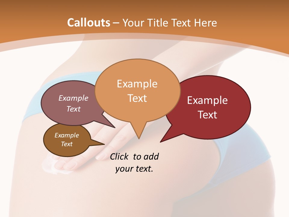 A Woman In A Blue Bikini With Her Hand On Her Hip PowerPoint Template