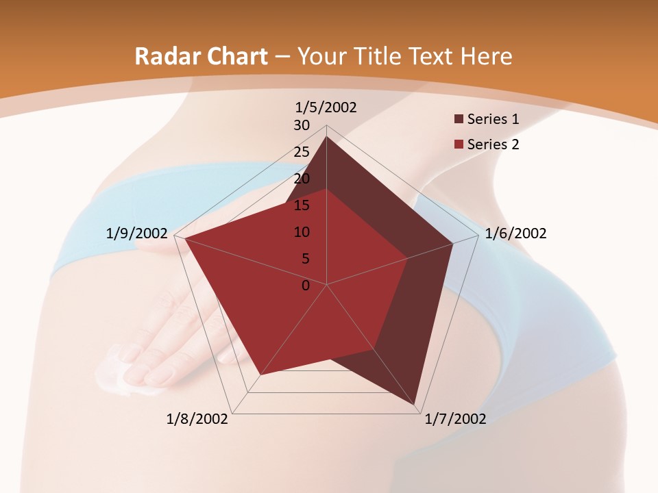 A Woman In A Blue Bikini With Her Hand On Her Hip PowerPoint Template