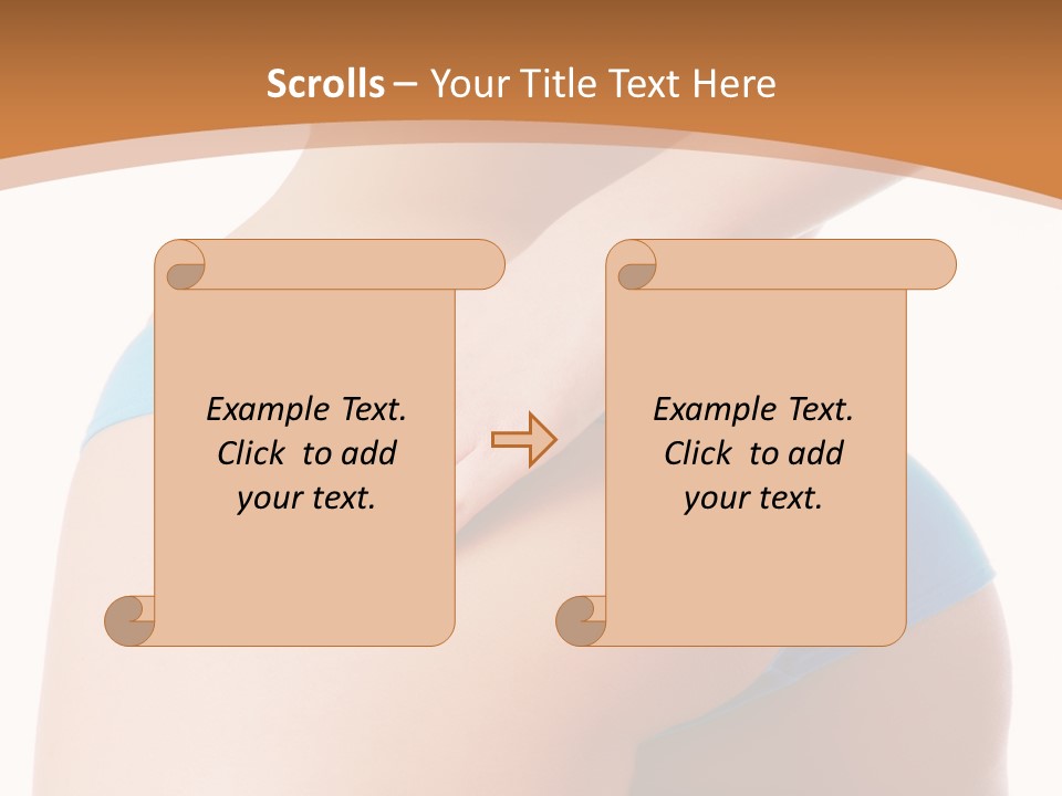 A Woman In A Blue Bikini With Her Hand On Her Hip PowerPoint Template