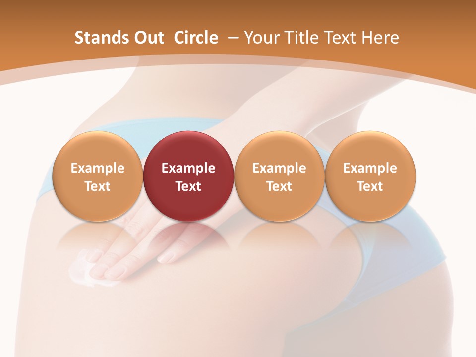 A Woman In A Blue Bikini With Her Hand On Her Hip PowerPoint Template