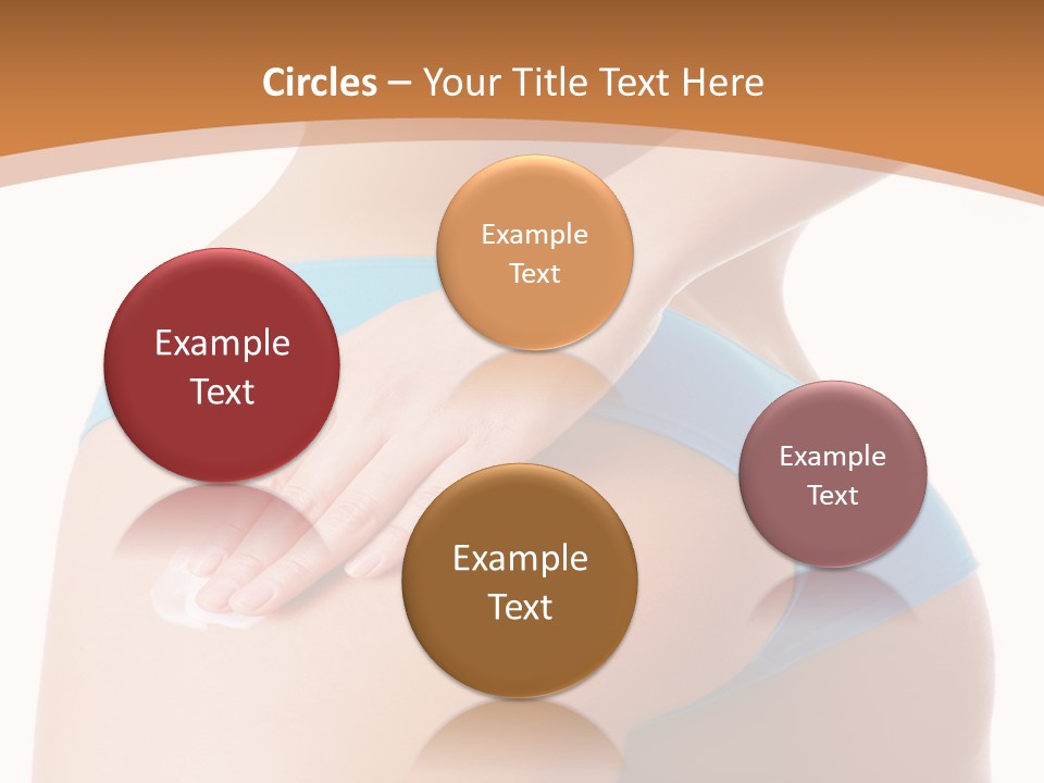 A Woman In A Blue Bikini With Her Hand On Her Hip PowerPoint Template