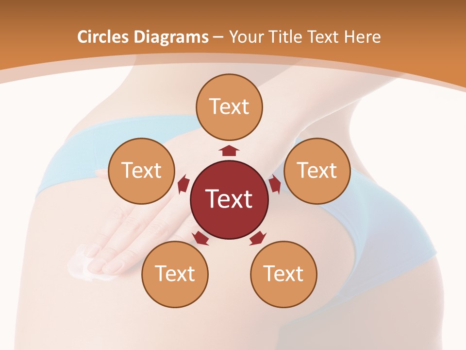 A Woman In A Blue Bikini With Her Hand On Her Hip PowerPoint Template