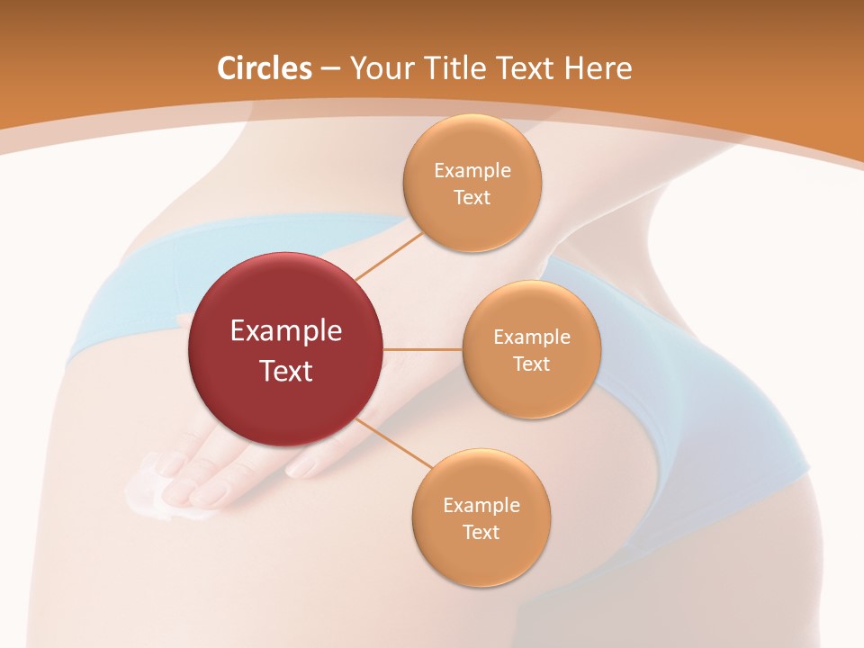 A Woman In A Blue Bikini With Her Hand On Her Hip PowerPoint Template