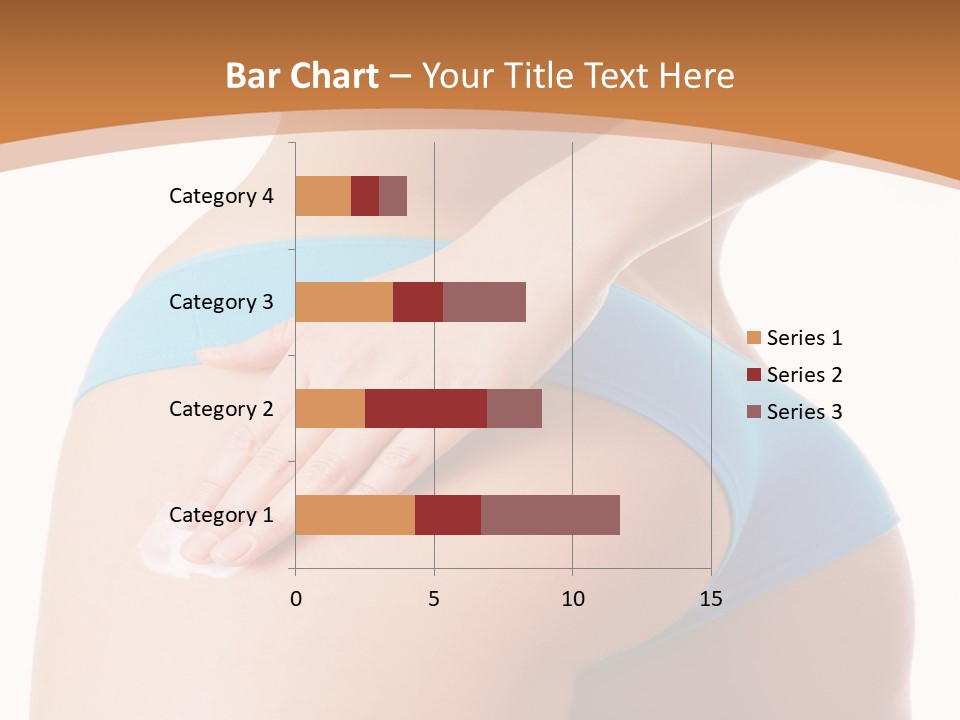 A Woman In A Blue Bikini With Her Hand On Her Hip PowerPoint Template