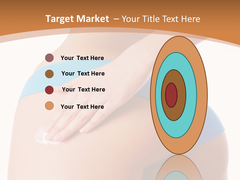 A Woman In A Blue Bikini With Her Hand On Her Hip PowerPoint Template