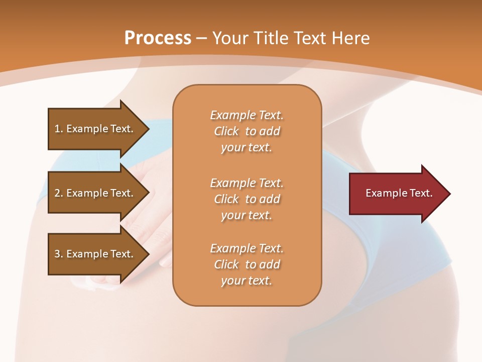 A Woman In A Blue Bikini With Her Hand On Her Hip PowerPoint Template