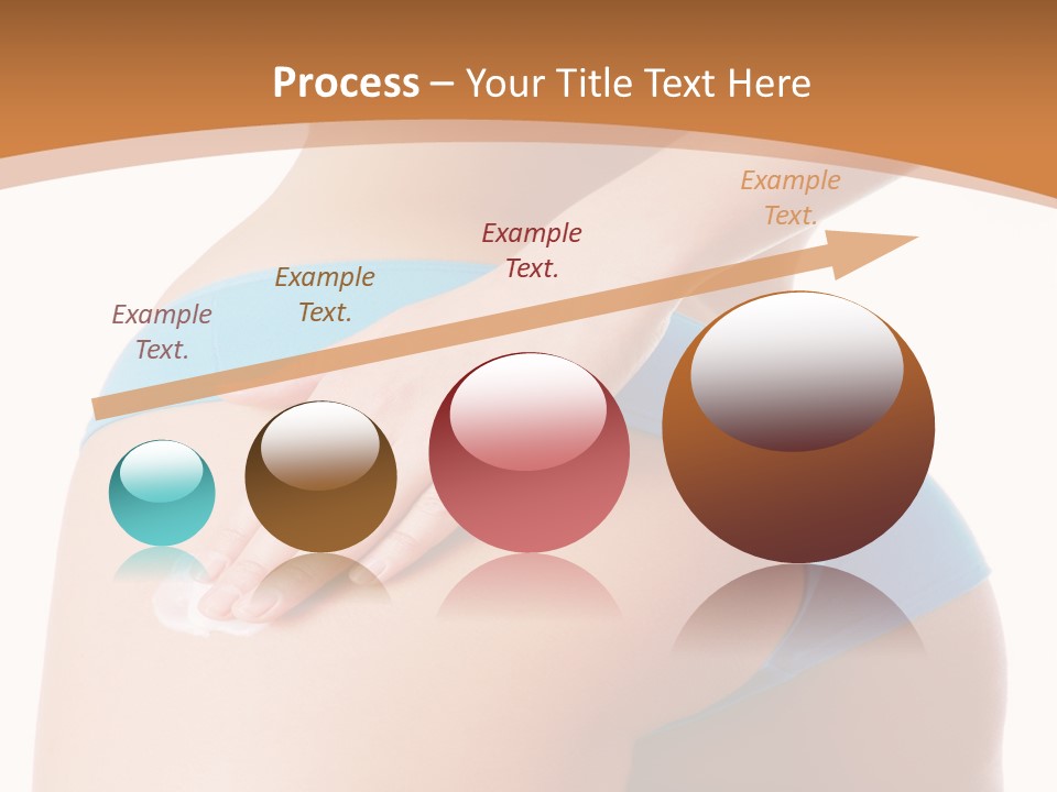 A Woman In A Blue Bikini With Her Hand On Her Hip PowerPoint Template