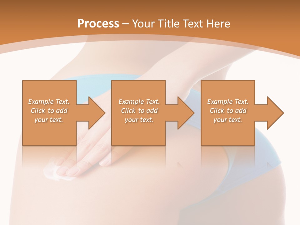 A Woman In A Blue Bikini With Her Hand On Her Hip PowerPoint Template