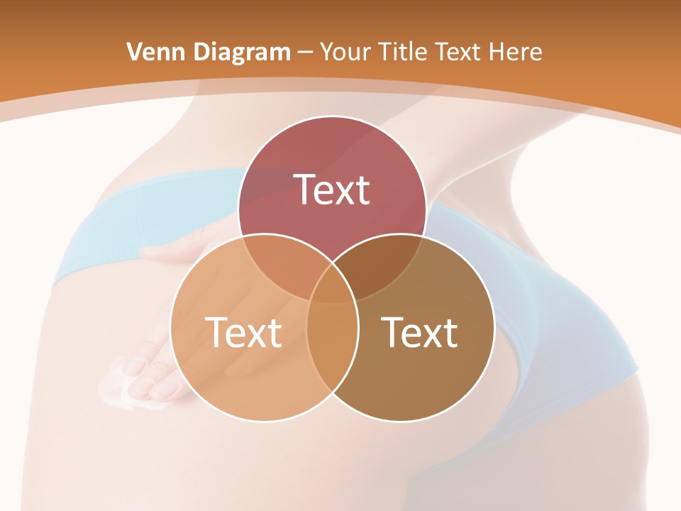 A Woman In A Blue Bikini With Her Hand On Her Hip PowerPoint Template