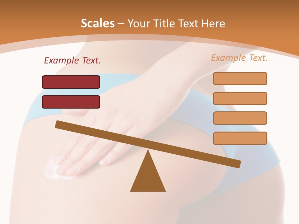 A Woman In A Blue Bikini With Her Hand On Her Hip PowerPoint Template