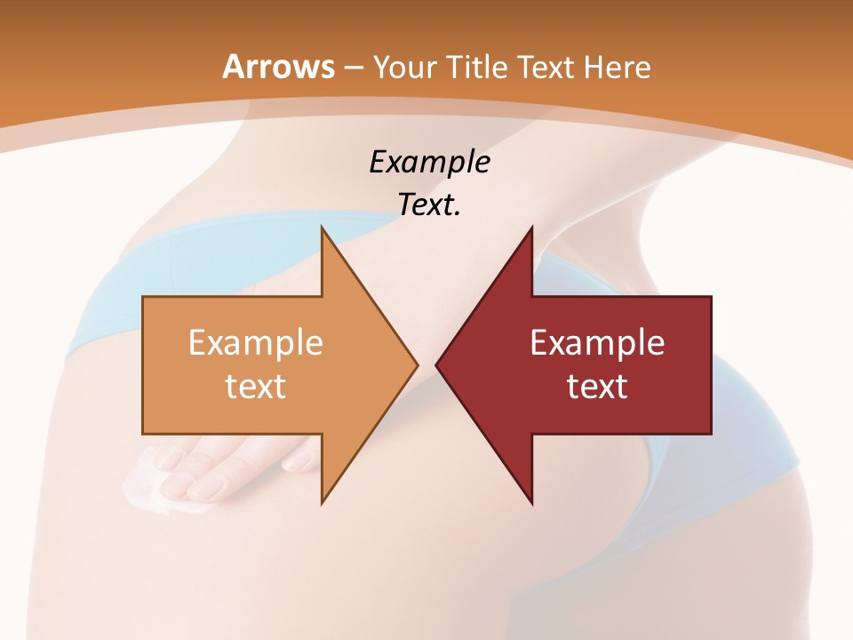 A Woman In A Blue Bikini With Her Hand On Her Hip PowerPoint Template