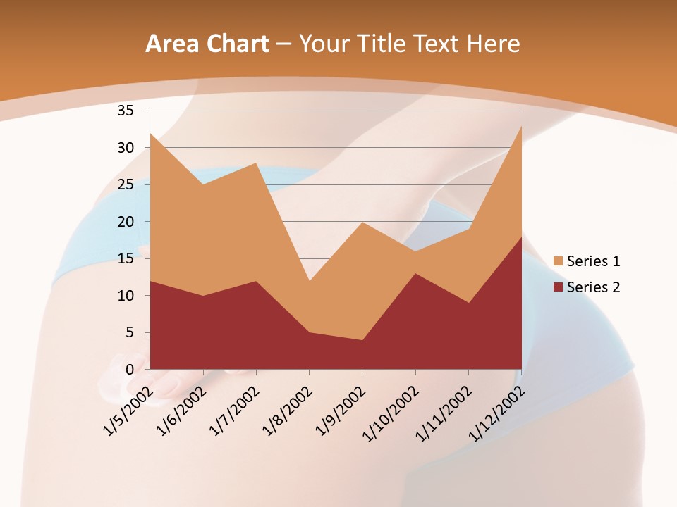 A Woman In A Blue Bikini With Her Hand On Her Hip PowerPoint Template