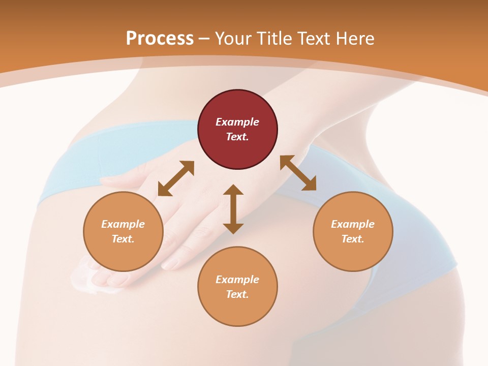 A Woman In A Blue Bikini With Her Hand On Her Hip PowerPoint Template