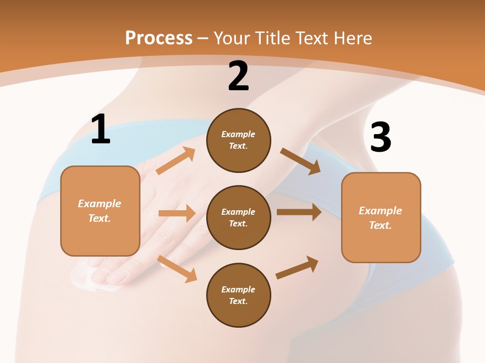 A Woman In A Blue Bikini With Her Hand On Her Hip PowerPoint Template