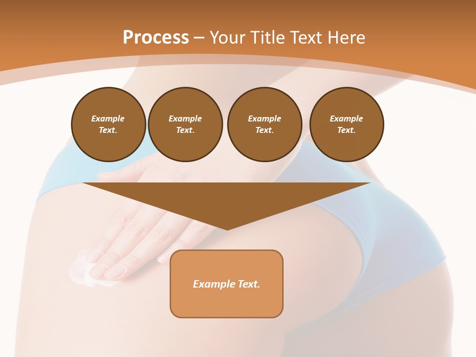 A Woman In A Blue Bikini With Her Hand On Her Hip PowerPoint Template