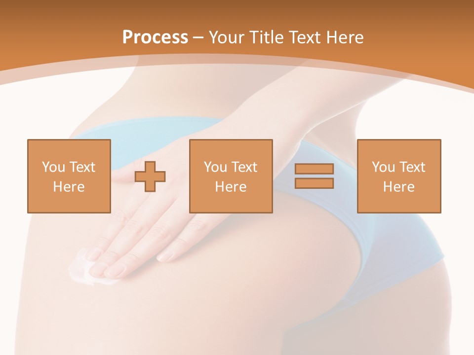 A Woman In A Blue Bikini With Her Hand On Her Hip PowerPoint Template