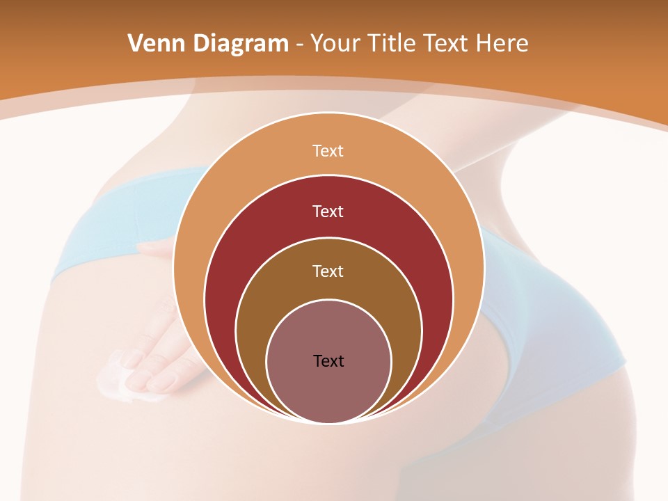 A Woman In A Blue Bikini With Her Hand On Her Hip PowerPoint Template