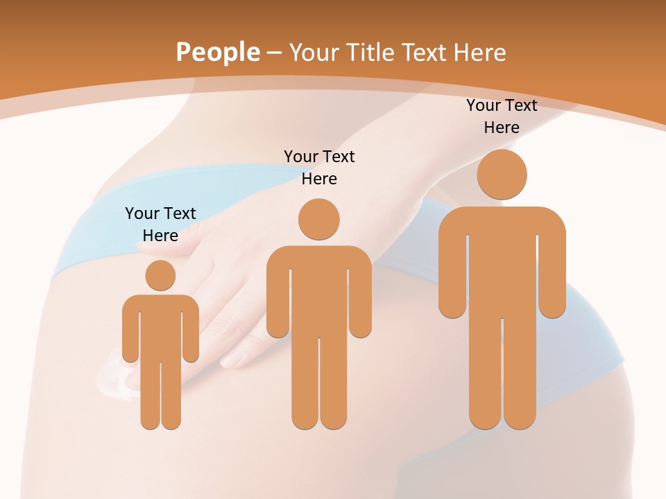 A Woman In A Blue Bikini With Her Hand On Her Hip PowerPoint Template