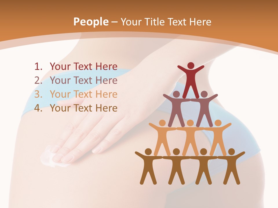 A Woman In A Blue Bikini With Her Hand On Her Hip PowerPoint Template