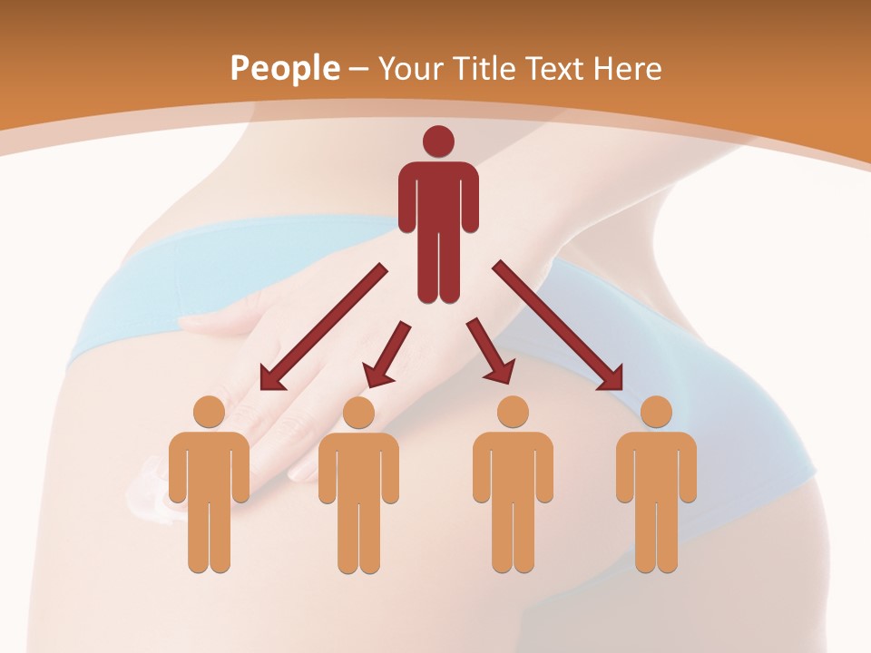 A Woman In A Blue Bikini With Her Hand On Her Hip PowerPoint Template