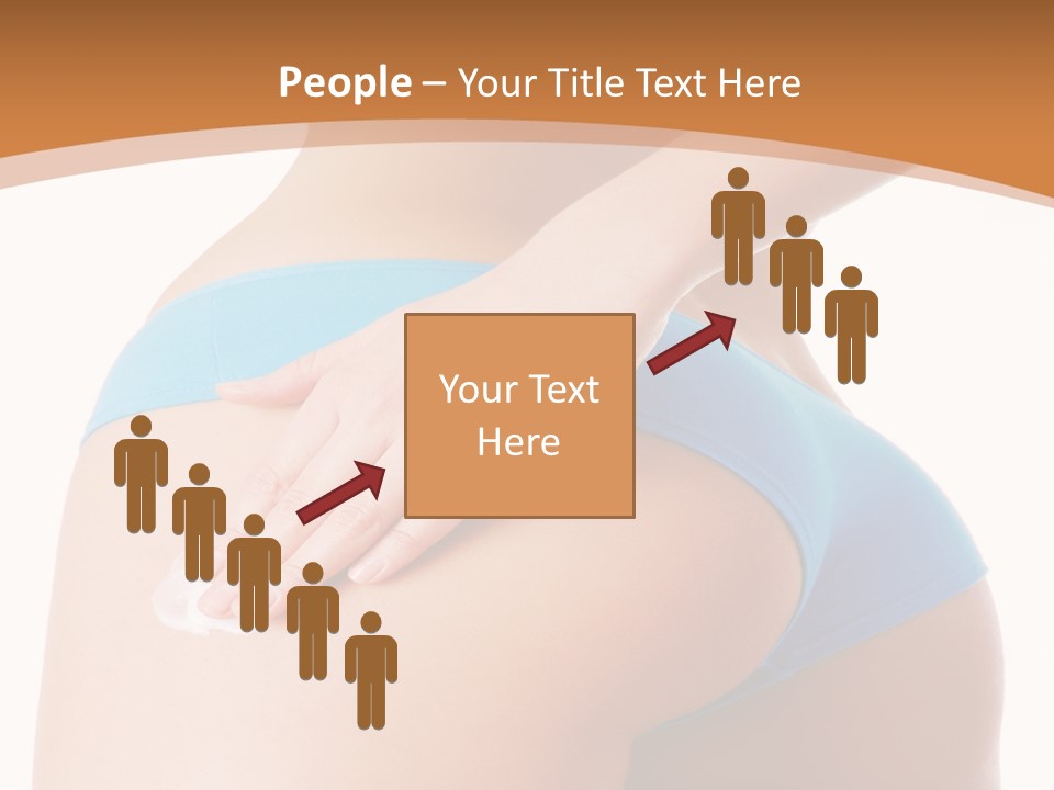 A Woman In A Blue Bikini With Her Hand On Her Hip PowerPoint Template