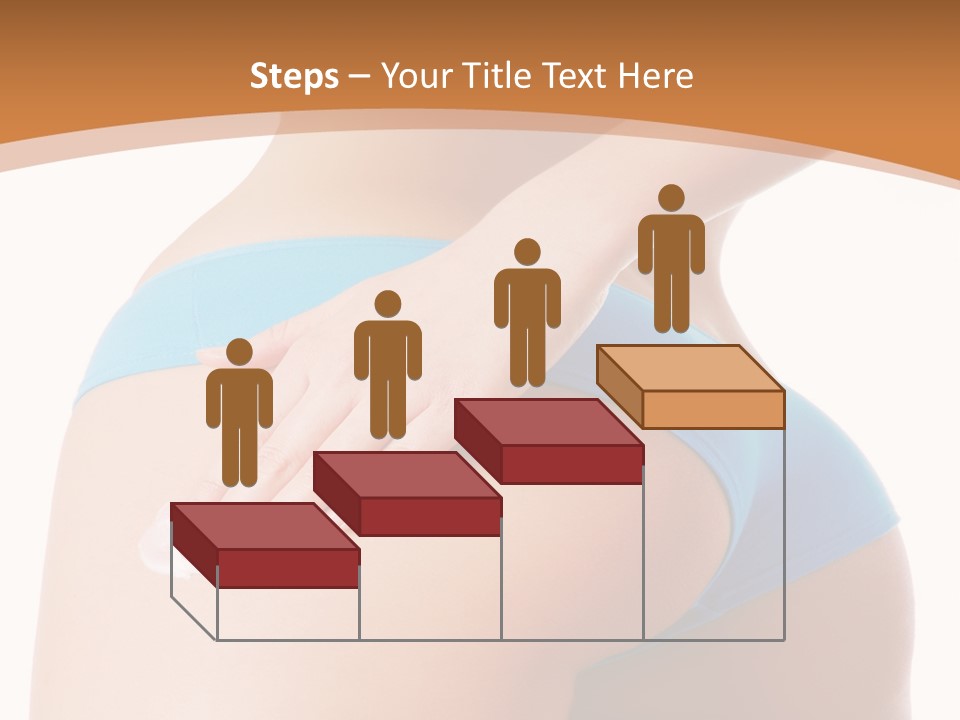 A Woman In A Blue Bikini With Her Hand On Her Hip PowerPoint Template