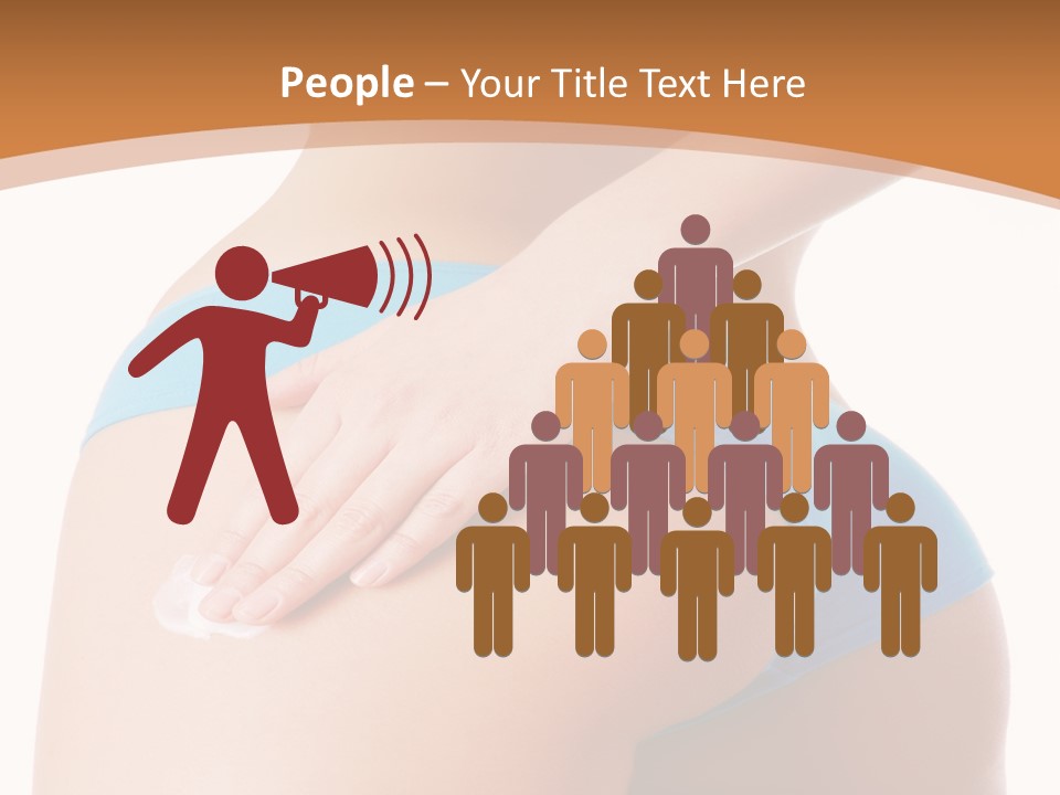 A Woman In A Blue Bikini With Her Hand On Her Hip PowerPoint Template