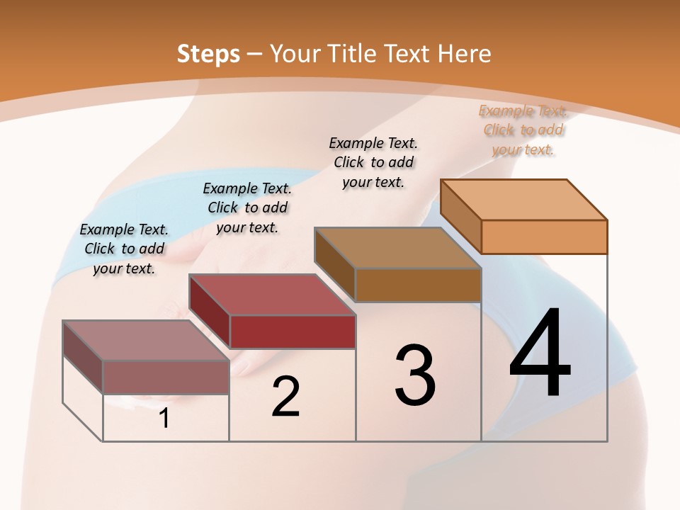 A Woman In A Blue Bikini With Her Hand On Her Hip PowerPoint Template